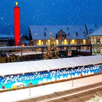 Le Marché de Noël de Biberach enneigé ❄️ &copy; Commune de Biberach