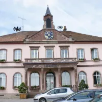 La mairie de Sierentz dans le Haut-Rhin DR