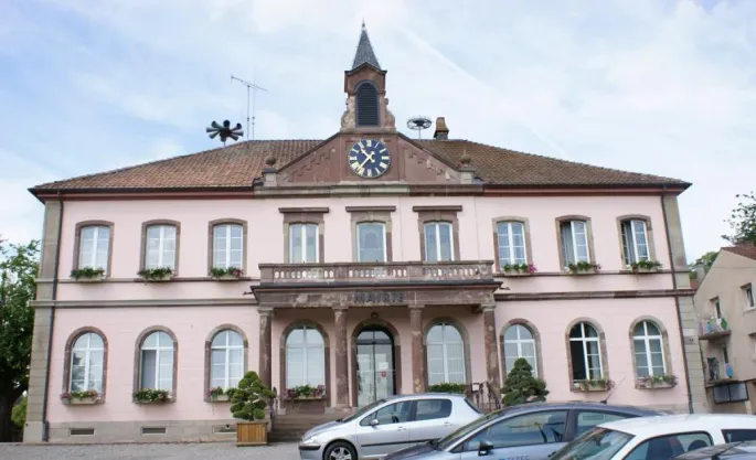 La mairie de Sierentz dans le Haut-Rhin