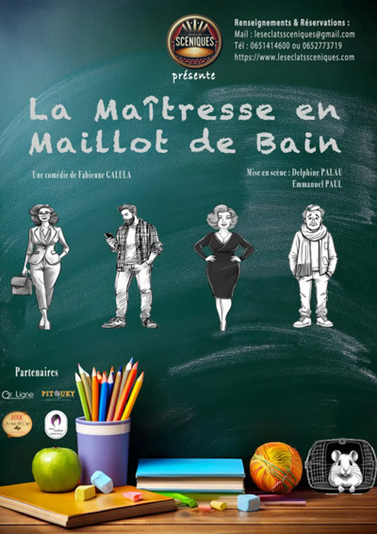 La maîtresse en maillot de bain