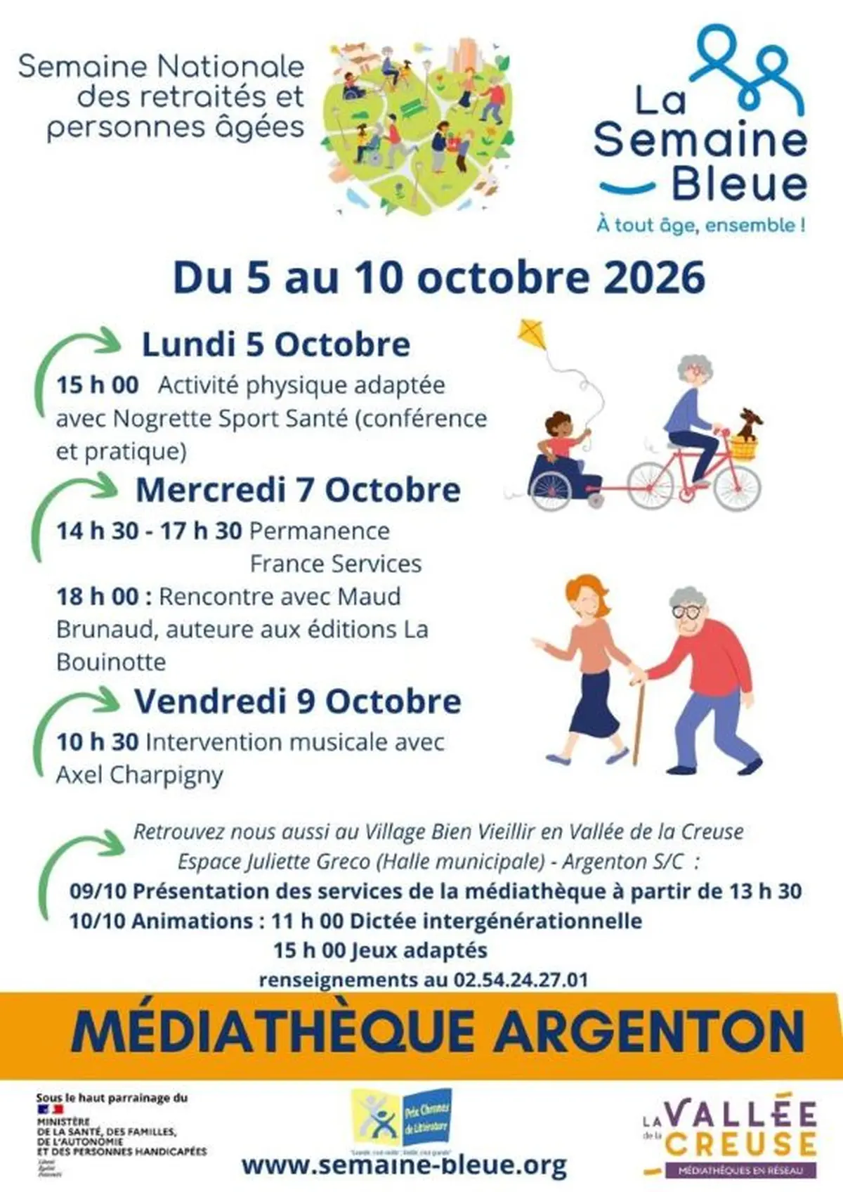 La Médiathèque d'Argenton fête la Semaine Bleue