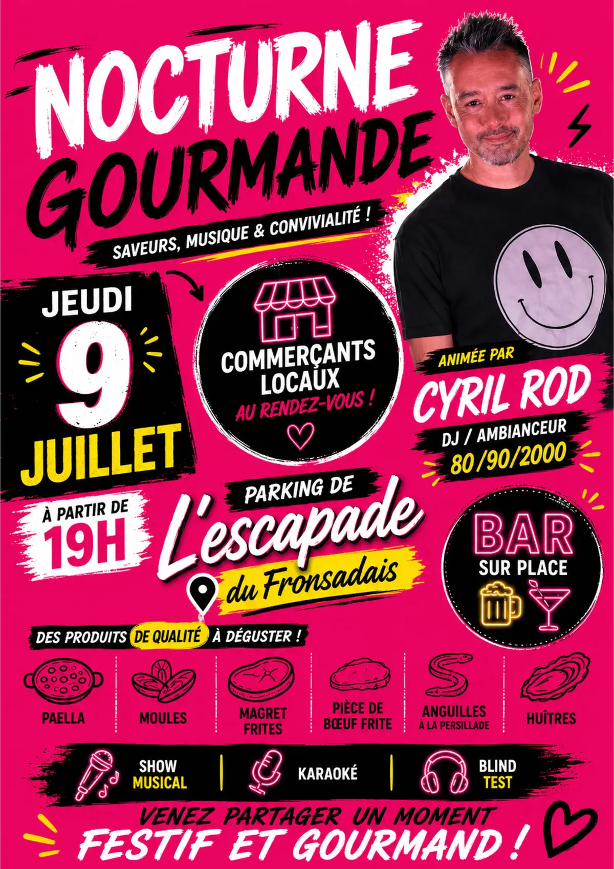 La nocturne Gourmande de l'Escapade du Fronsadais
