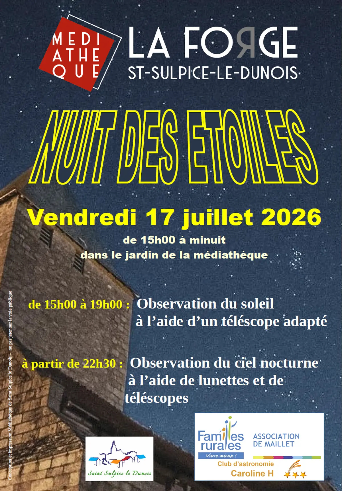 La nuit aux  étoiles