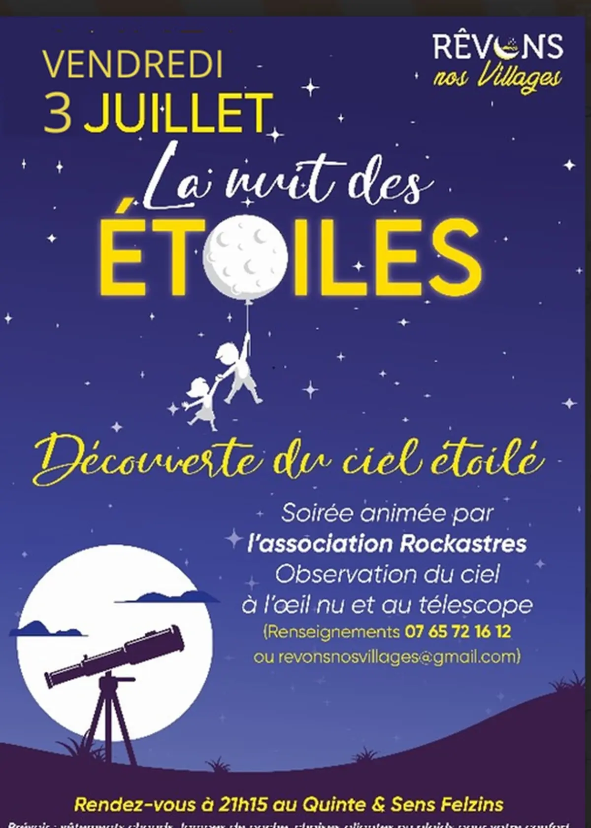 La nuit des étoiles à Felzins