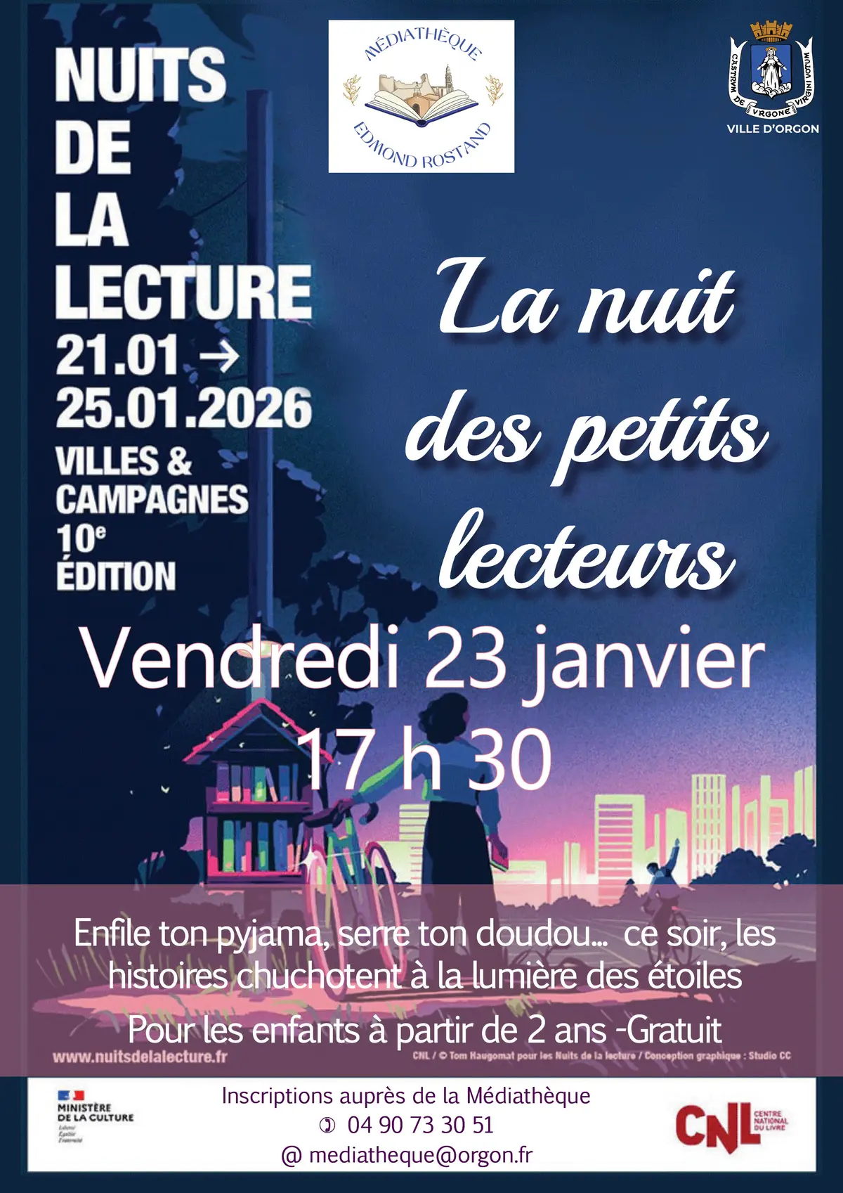 La nuit des petits lecteurs - Nuit de la Lecture