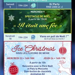 La Patinoire : Le Programme Du Mois de Décembre