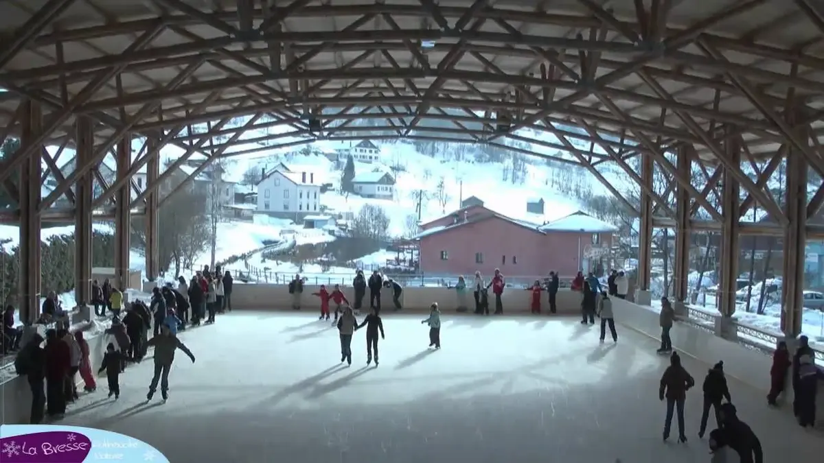 La patinoire ouverte de La Bresse