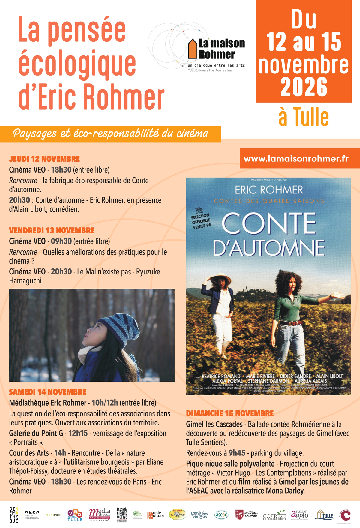La pensée écologiste d'Eric Rohmer : projection et rencontre