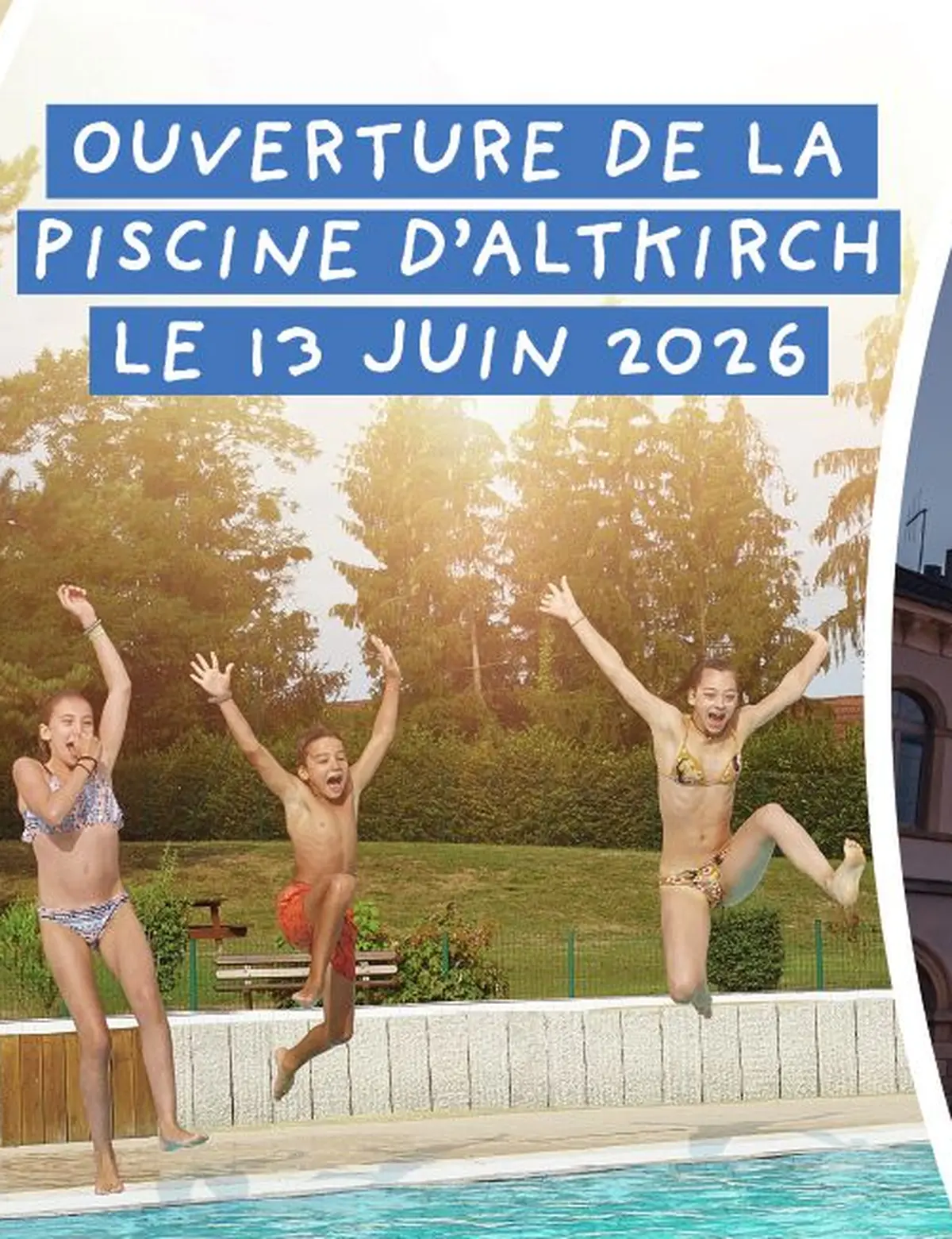 Réouverture de la piscine en plein air