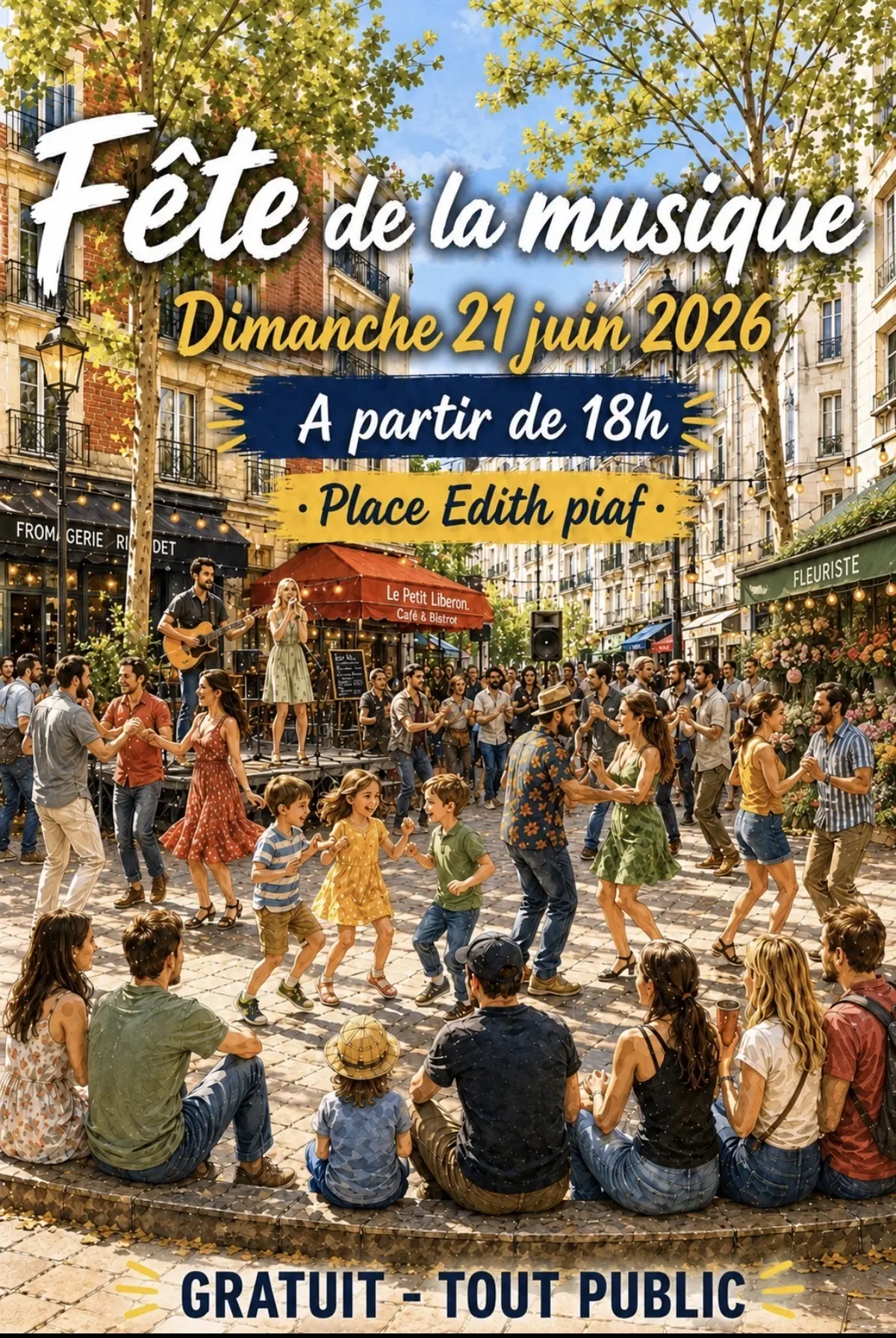 La place Edith Piaf en musique !