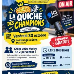 La quiche des champions débarque à Mirecourt