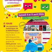 La quinzaine du numérique en bibliothèque à Arsac