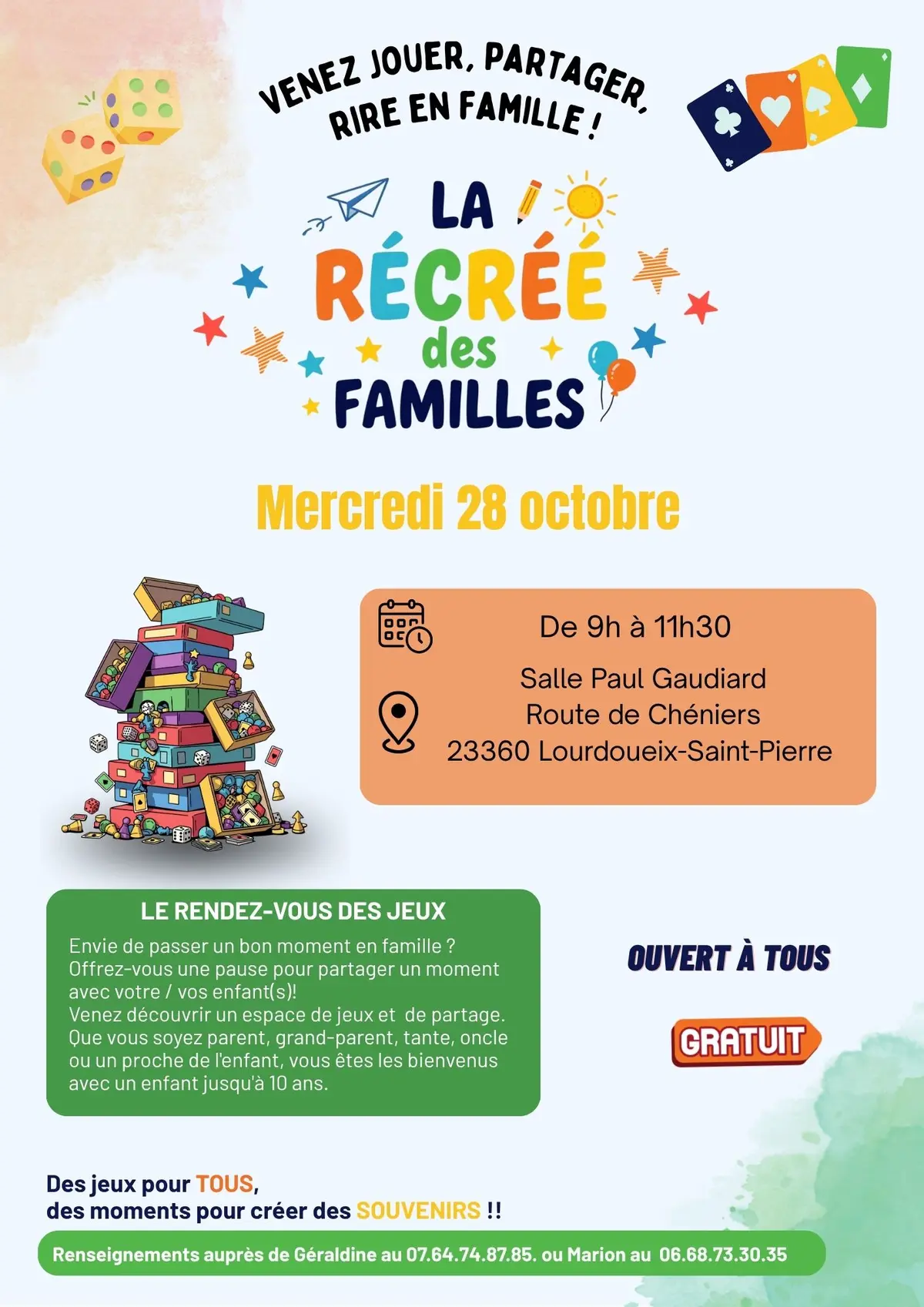 La récrée des familles