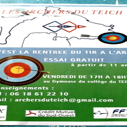 La rentrée des Archers du Teich.