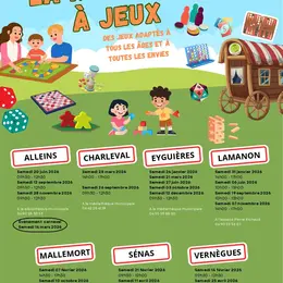 La Roulotte à jeux à Vernègues