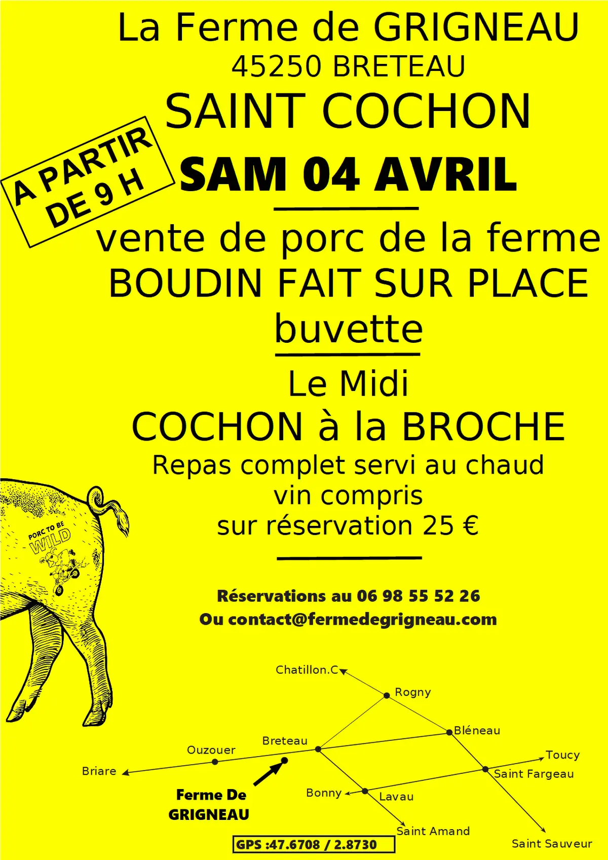 La Saint cochon à la ferme de Grigneau