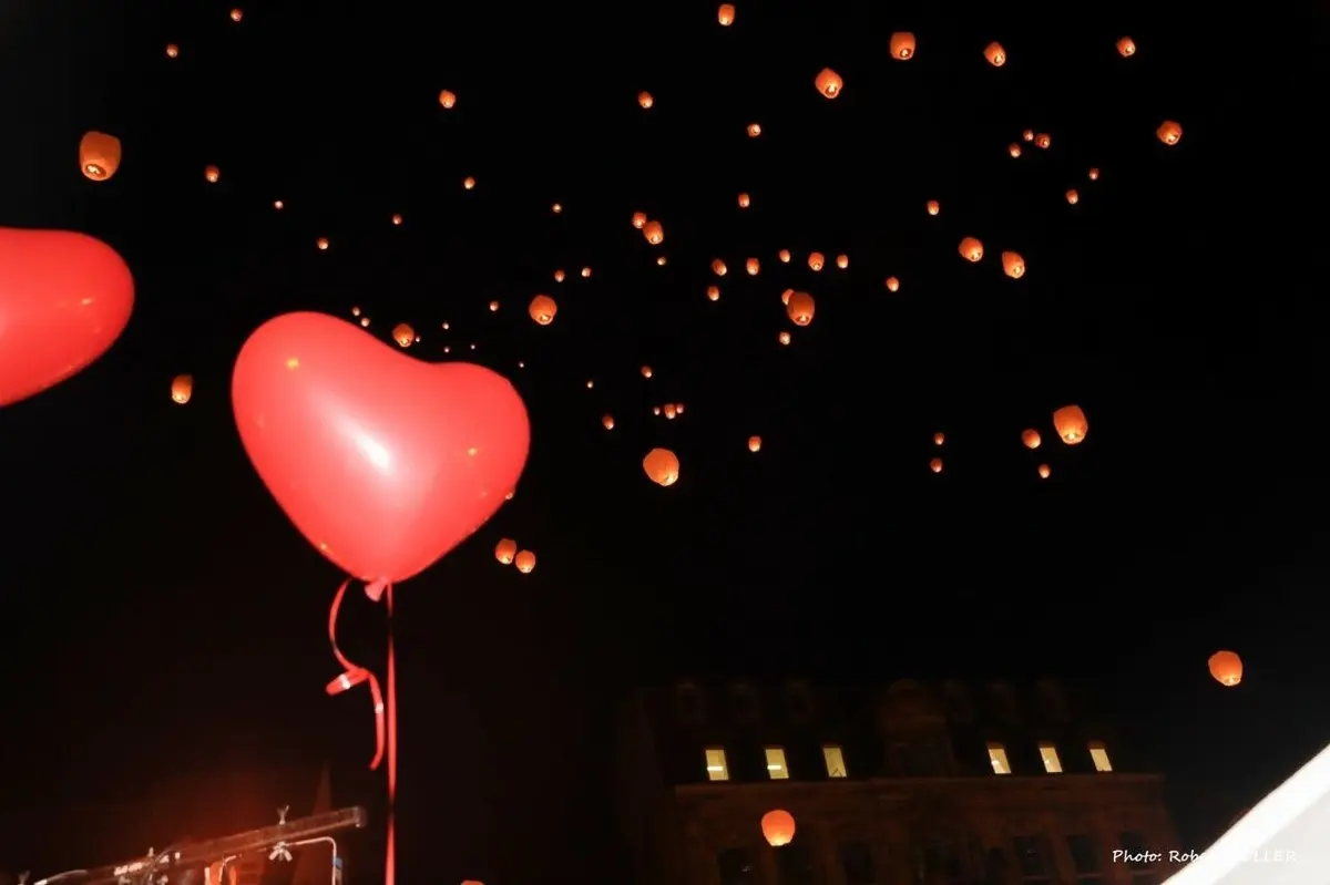 Lâcher de Lanternes à Mulhouse