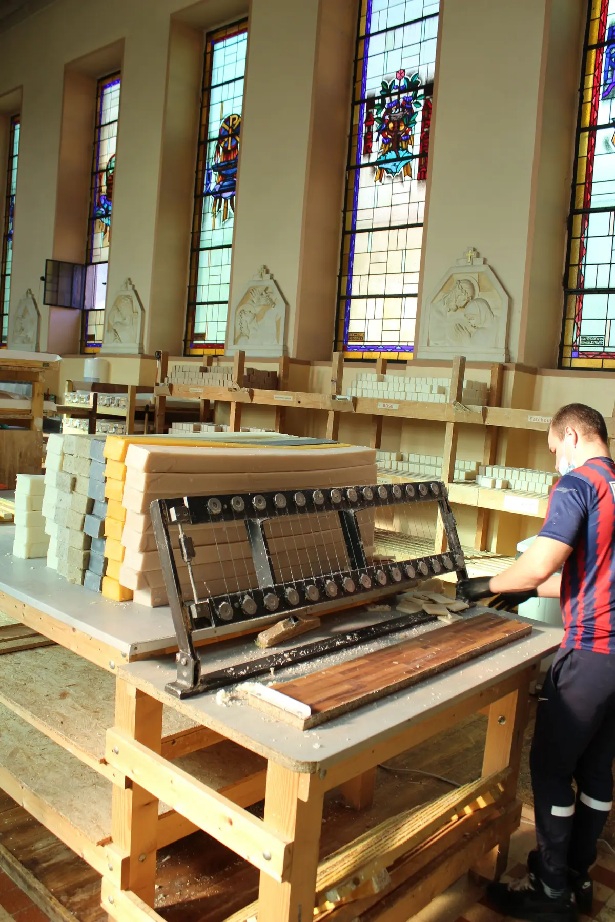 3. Le découpage en bloc de savon