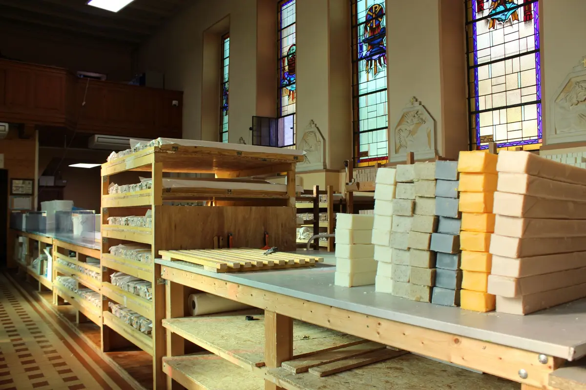 Les barres de savon prêtes à la découpe !