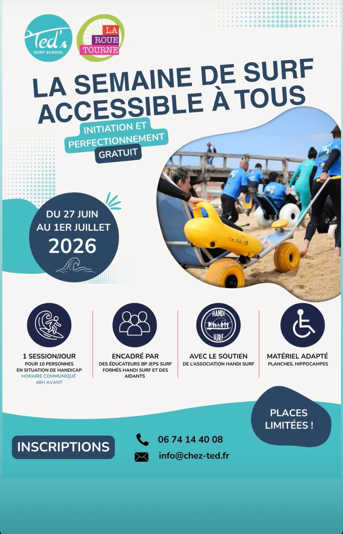 La semaine de surf accesible a tous