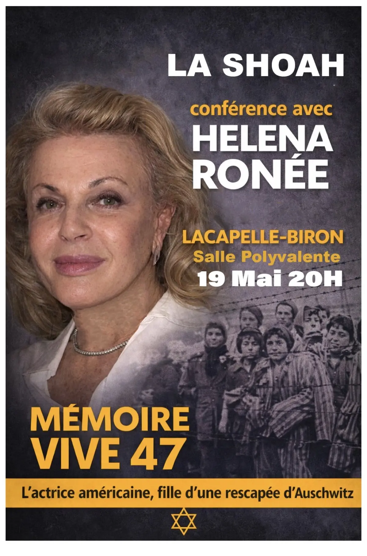 La Shoah, conférence avec Helena Ronée