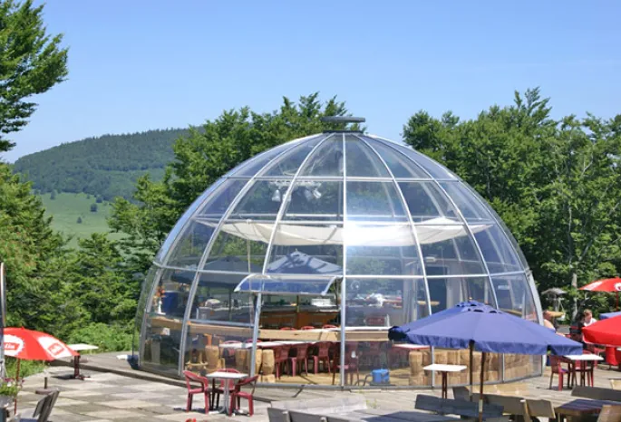 La bulle, une terrasse exceptionnelle pour profiter de la montagne du Markstein