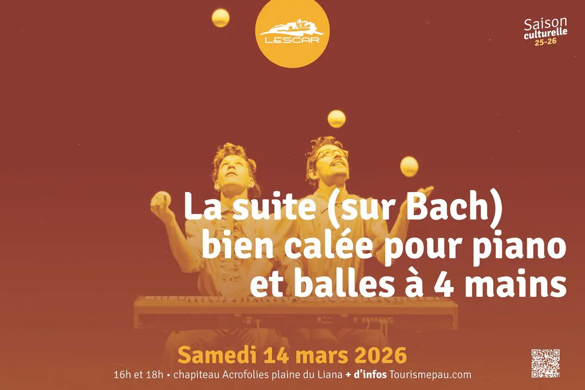 La Suite (sur Bach) bien calée pour piano et balles à 4 mains