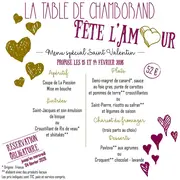 La Table de Chamborand fête l'Amour