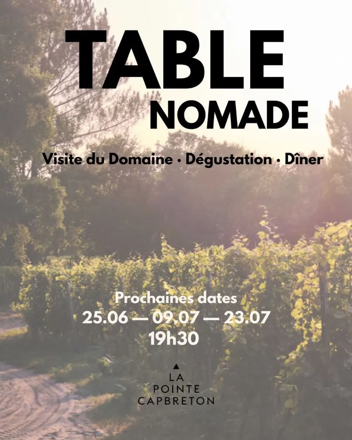 La Table Nomade - Domaine de la Pointe
