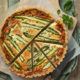 La tarte aux deux asperges