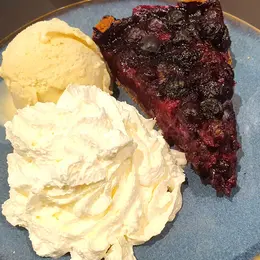 La tarte aux myrtilles et son fond spéculoos