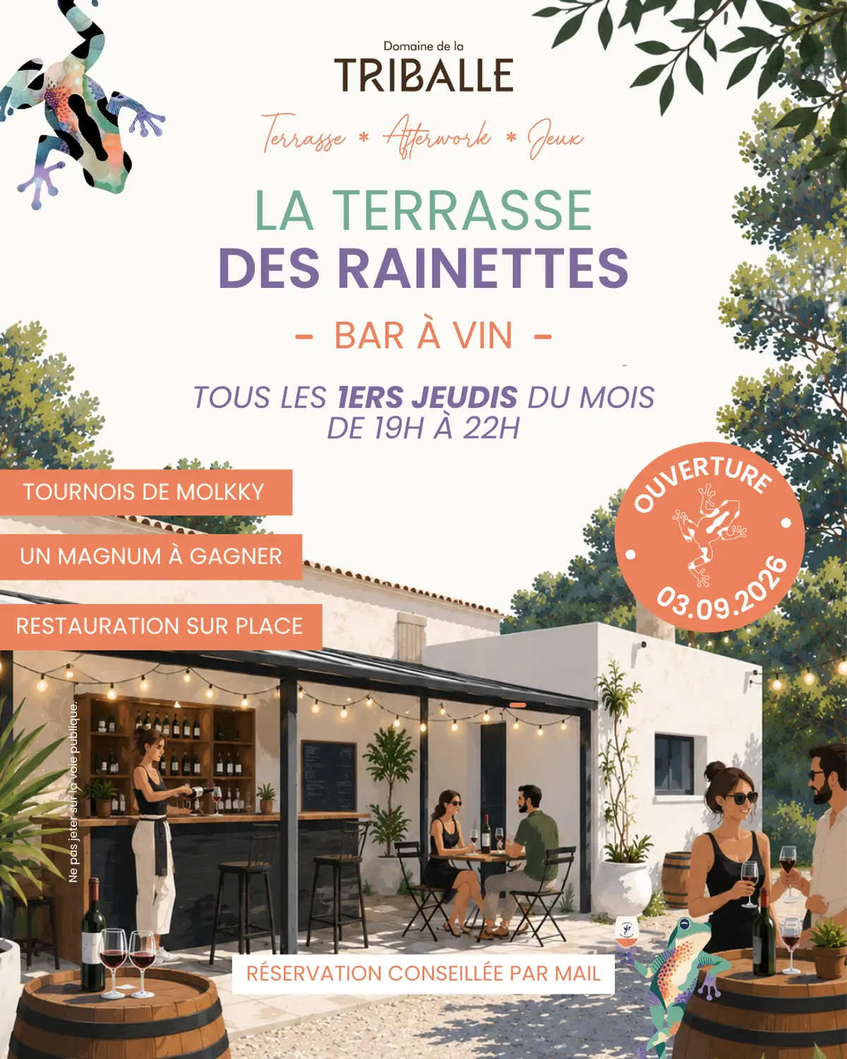 La Terrasse des rainettes - Bar à vin au domaine