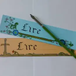 La Tour Nivelle - Calligraphie sur marque-page