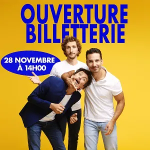 La Tournée du Trio : Jérémy Ferrari, Arnaud Tsamère et Baptiste Lecaplain s\'associent pour le rire... Rendez-vous en 2025 dans toute la France !