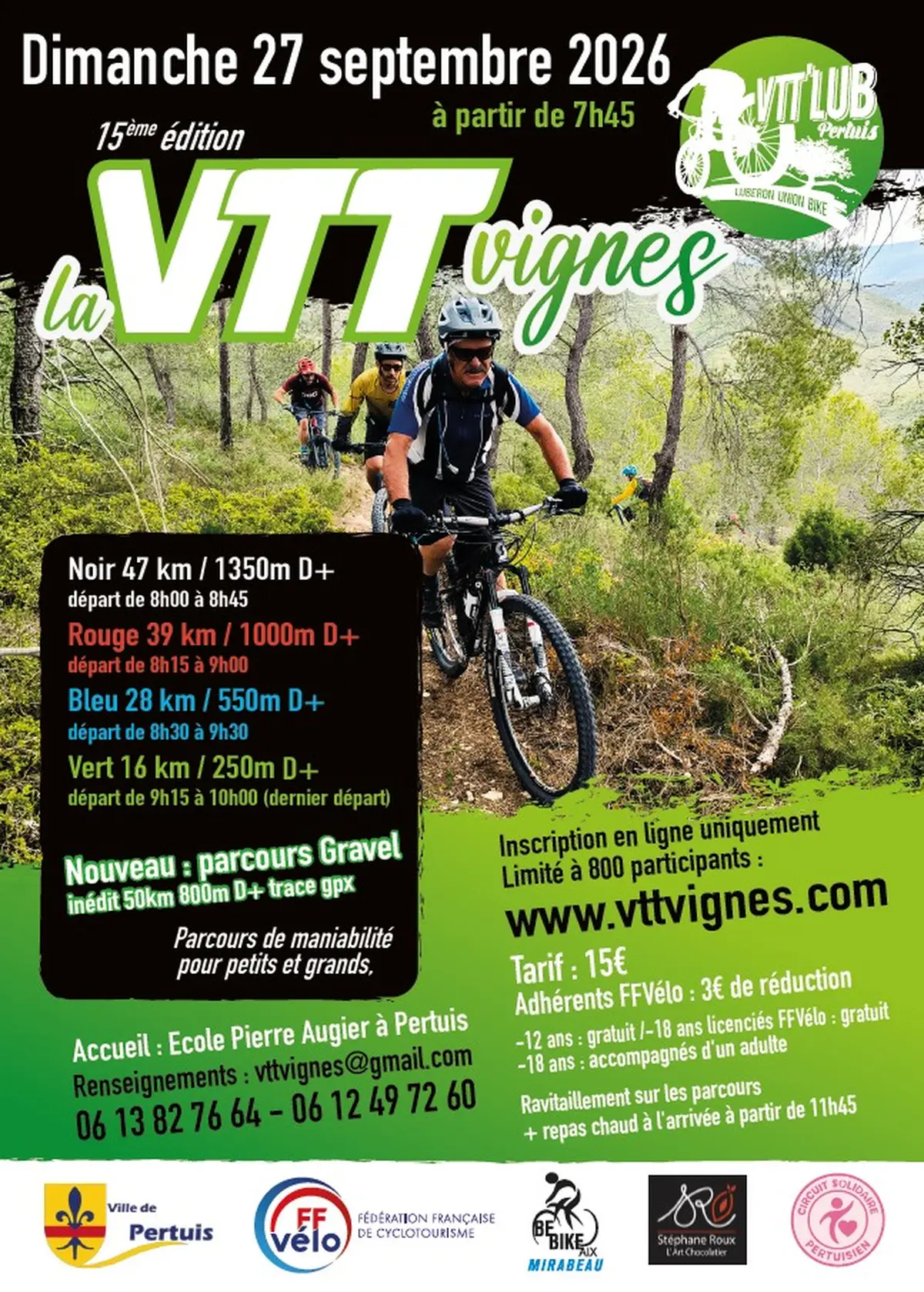 La VTT vignes 2026