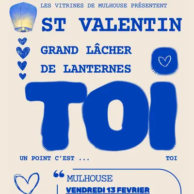 Lâcher de lanternes / La Saint-Valentin à Mulhouse