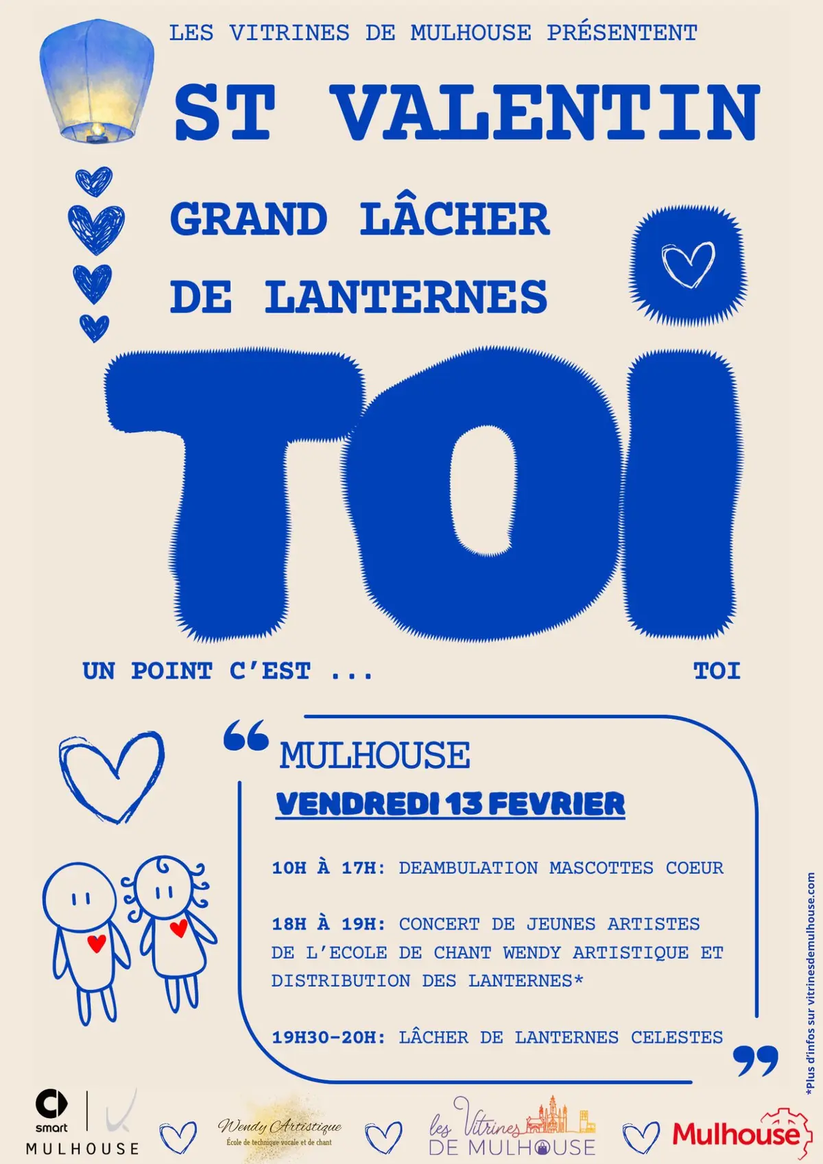 Lâcher de lanternes / La Saint-Valentin à Mulhouse