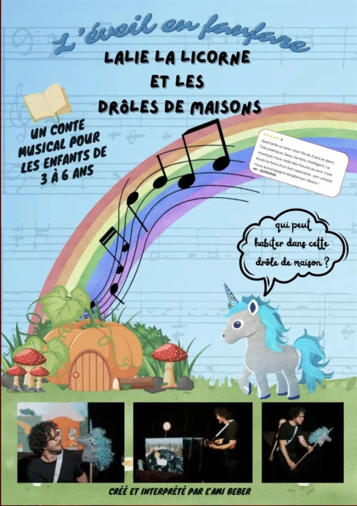 Lali la licorne et les drôles de maisons