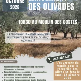 Lancement des olivades du Moulin des Costes