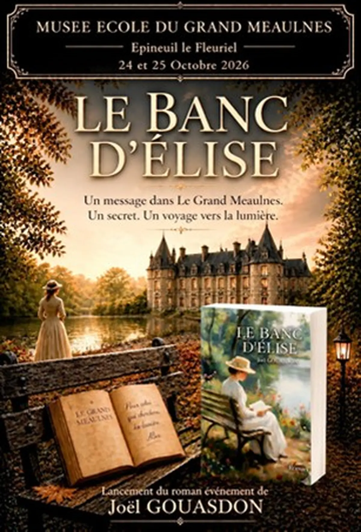 Lancement du roman Le Banc D'Elise de J Gouasdon
