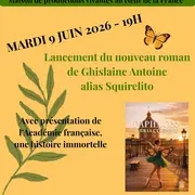 Lancement du roman Un papillon sur la coupole