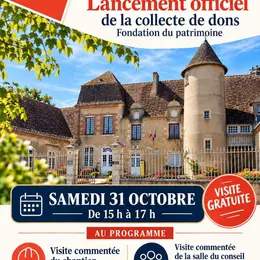 Lancement officiel de collecte de don du Manoir de Cluis-Dessus avec visite commentée