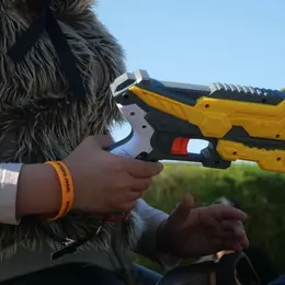 Laser game à dos d'âne