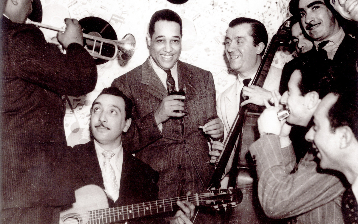 Duke Ellington & Django Reinhardt au Hot club, rue Chaptal (9e arrondissement), 1939