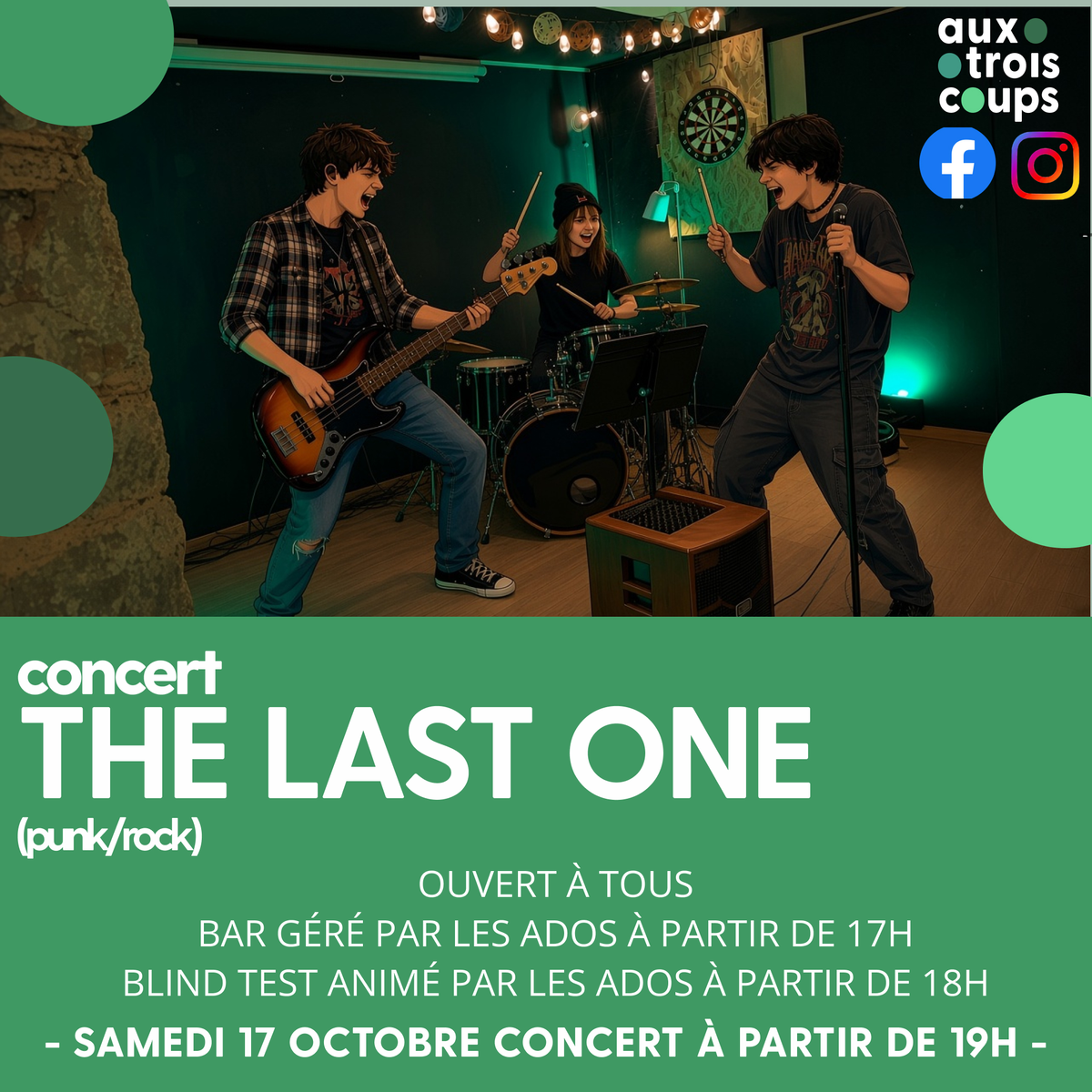 Le bar des ados - THE LAST ONE en concert