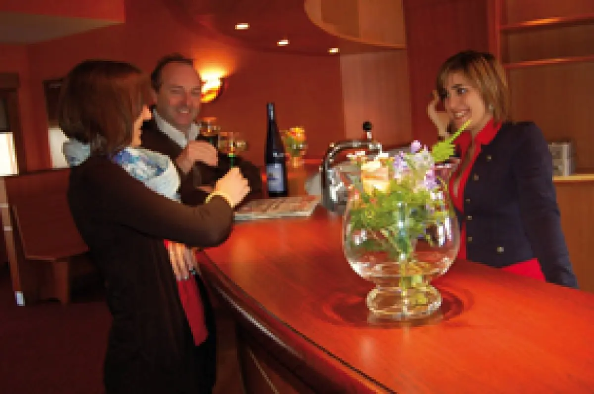 Le Bar La Cigogne Blanche à l'intérieur de l'Hôtel 3 étoiles Cigoland