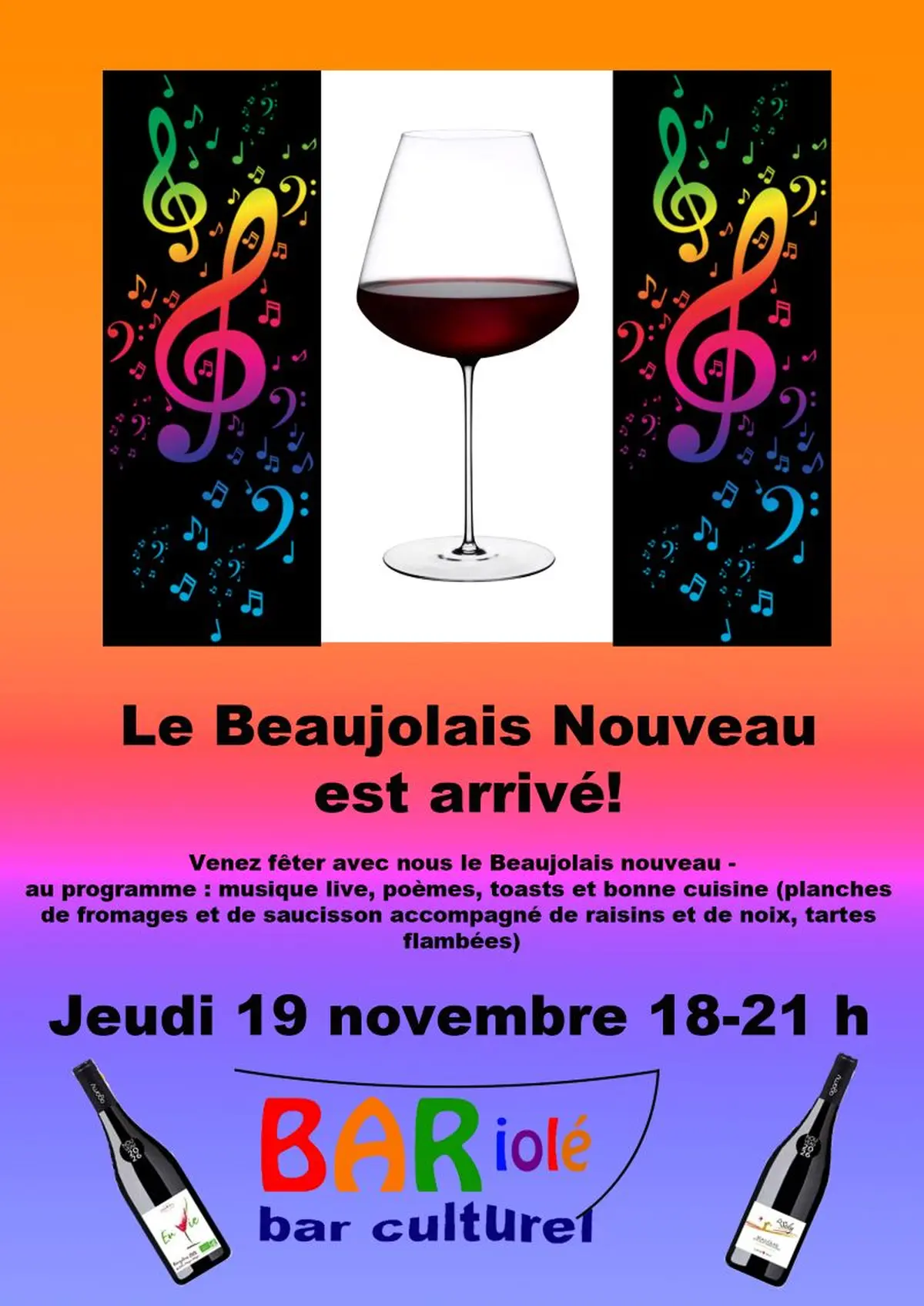 Le Beaujolais Nouveau est arrivé !
