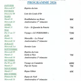 Le Bel Âge programme 2026
