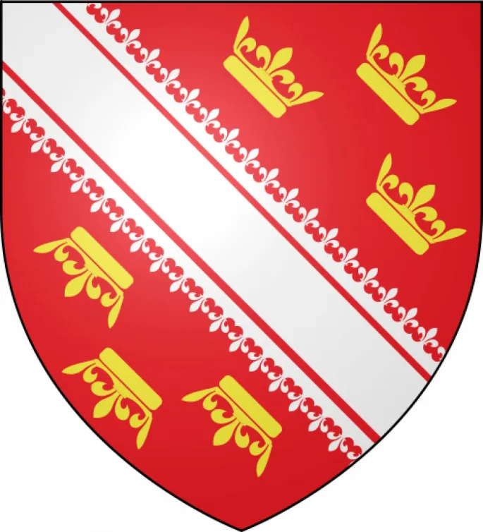 Le blason de l\'Alsace, arborée de couronnes en disant long sur son passé