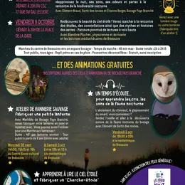 Le Bocage Etoilé - Lire le ciel étoilé et fabriquer un cherche-étoiles